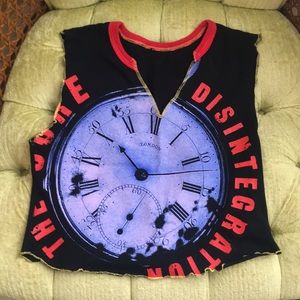 Vintage The Cure crop top 80s